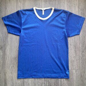 Blue mesh t-shirt by American Apparel, size S